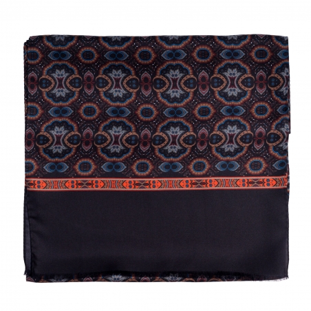 Esarfa matase barbati Uomo Seville brown, dark navy