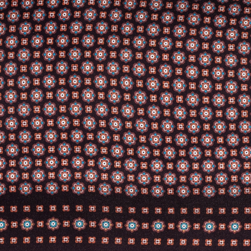 Wool and Silk scarf Uomo Turin brown