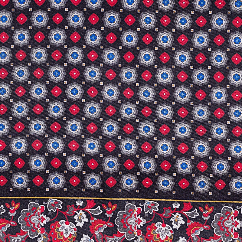 Esarfa matase si lana barbati Uomo Toledo dark navy, red