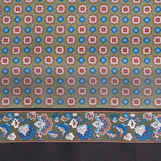 Wool and Silk scarf Uomo Toledo olive