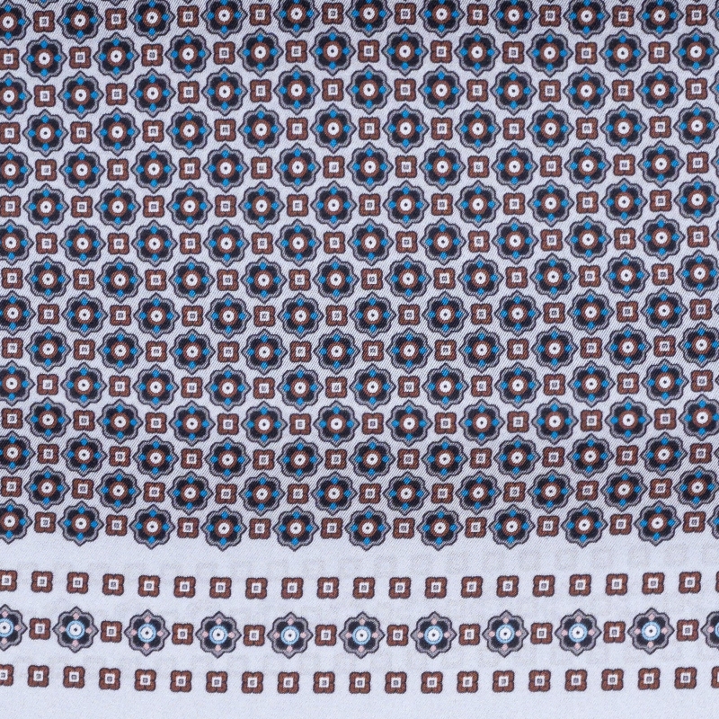 Silk scarf Uomo Florence pearl grey