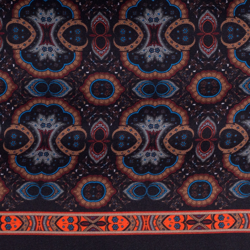 Esarfa matase barbati Uomo Seville brown, dark navy