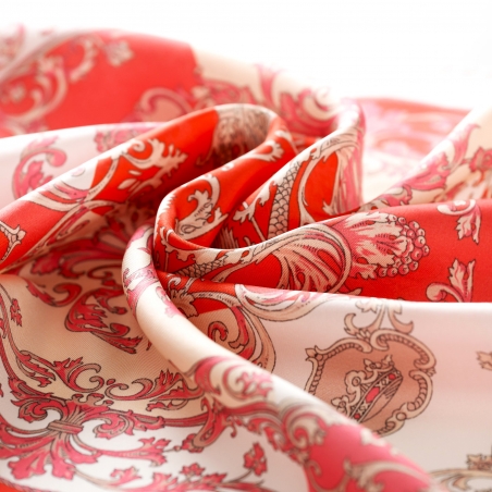 Esarfa matase S twill For Your Highness corai