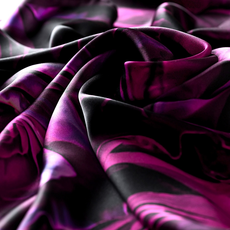 Esarfa matase Crazy Velvet Roses Incredible purple