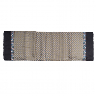 Wool and Silk scarf Uomo Toledo olive