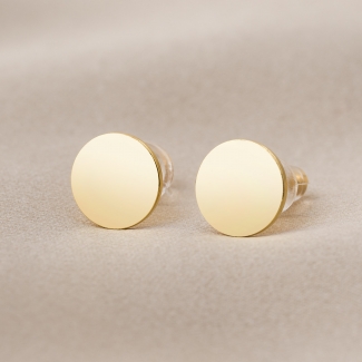 Cercei argint M Elle gold