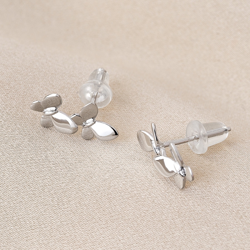 Sterling Silver Earrings Flying Together