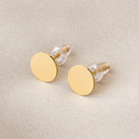 Cercei argint M Elle gold