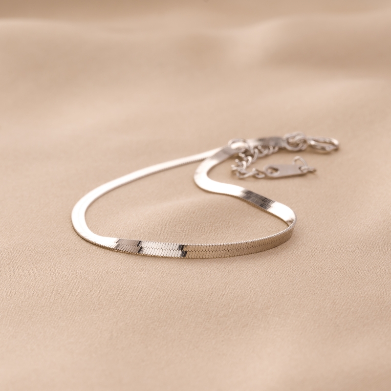 Sterling Silver Bracelet Herringbone