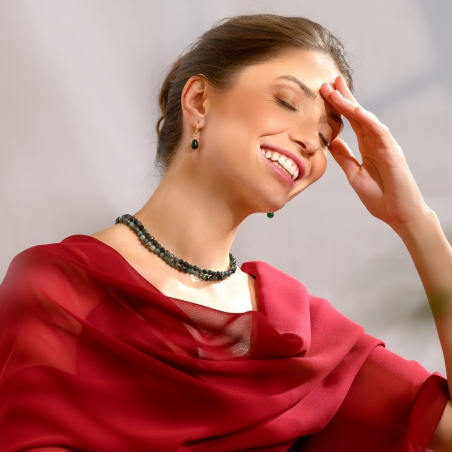 Sal matase Veiled Allure Plain Bordeaux