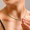 Green Touch Zirconia Sterling Silver Necklace