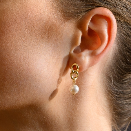 Cercei argint Why Not gold