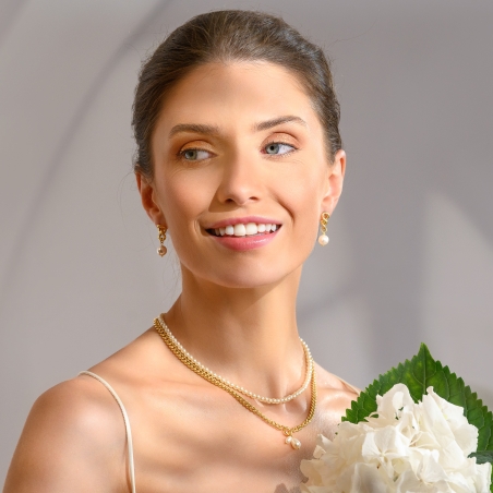 Cercei argint Why Not gold