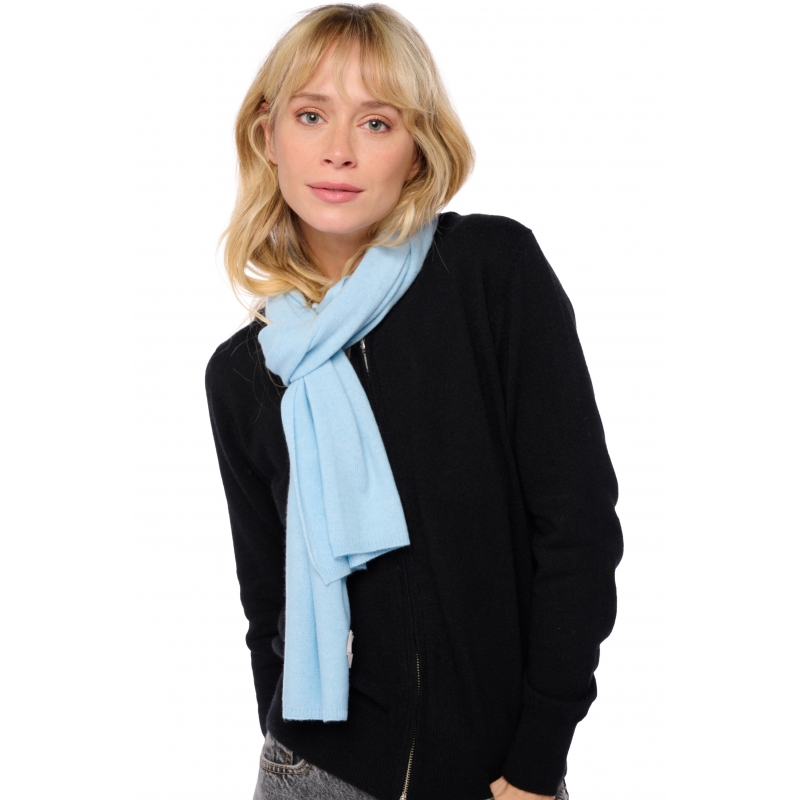 Cashmere scarf Ozone Blue