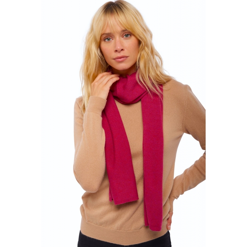 Cashmere scarf Ozone  Red Fuschsia