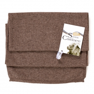 Cashmere scarf Ozone Natural Brown Chine