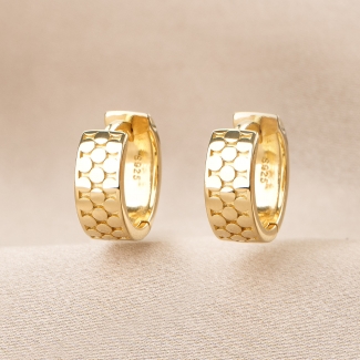 Cercei argint Emboss RevÃ¨ra gold