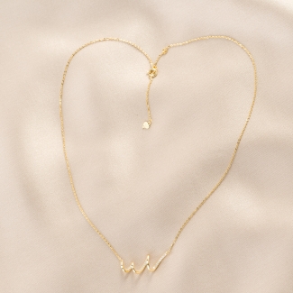 Colier argint The Power of Change gold