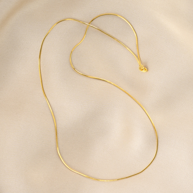 Sterling Silver Gold plated Necklace, 40 cm