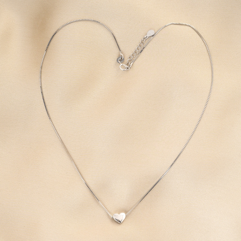 Sterling Silver Necklace Only One Heart