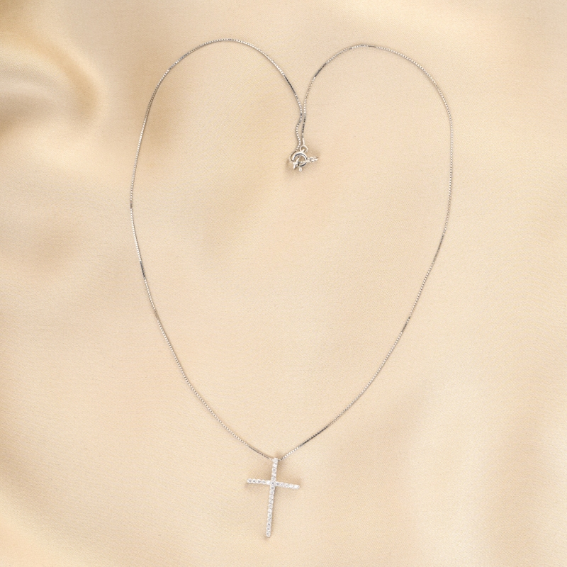 Colier argint Faith Light