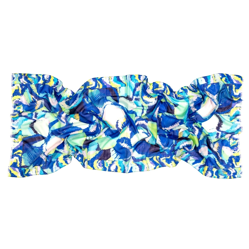 Wool and Silk Shawl Lovely Sea Look