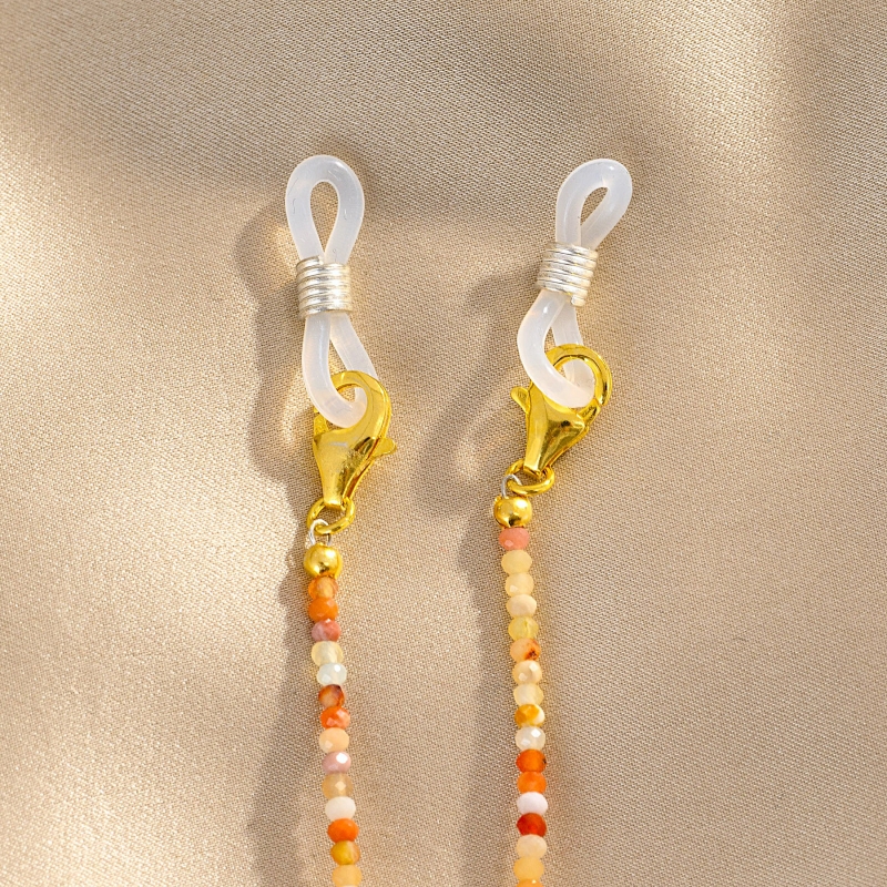 So Cool 2 in 1 Glasses Chain & Necklace, silver agate, 60 cm