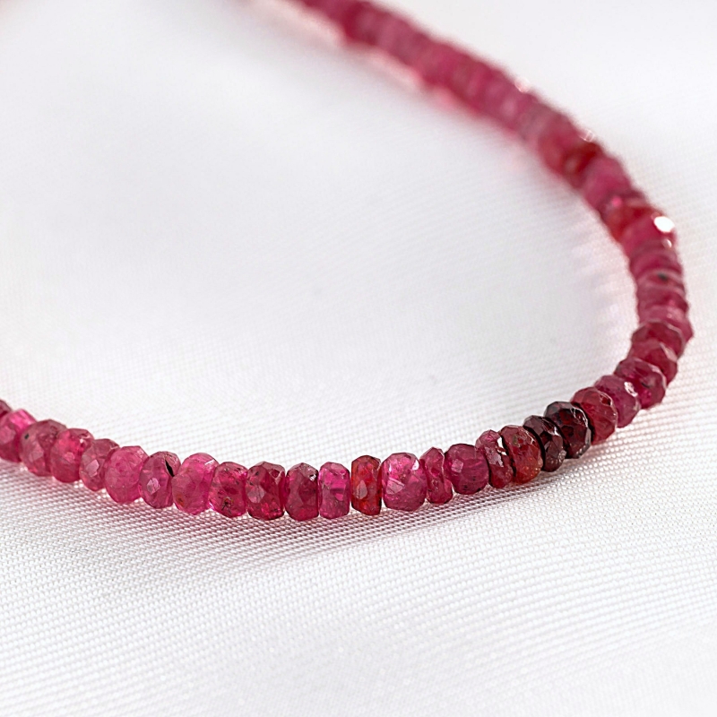Precious Love Necklace, Myanmar spinel, 14K