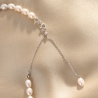 925 Sterling Silver Choker Hot Summer, pearls of culture, silver adjustable chain