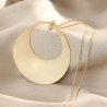 925 Sterling Silver Necklace Retro Distopia, 23K gold plated