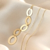 925 Sterling Silver Necklace Vintage Glamour, 23K gold plated