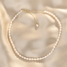 925 Sterling Silver Choker Hot Summer, pearls of culture, silver adjustable chain