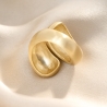 925 Sterling Silver Ring Vintage Contrarie, 23K gold plated