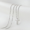 14K White Gold Necklace With Faith