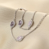 Sterling Silver Bracelet Delicate Desire purple