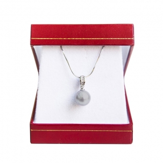 Gray pearl pendant