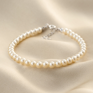Sterling Silver Bracelet M Just Classy Touch Pearls
