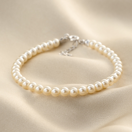 Sterling Silver Bracelet M Just Classy Touch Pearls