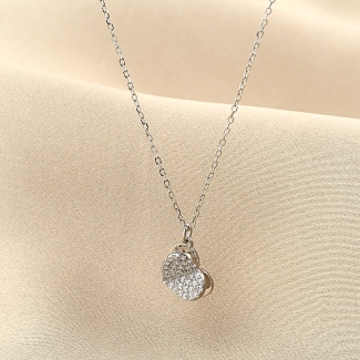 Sterling Silver Necklace Wings of Love