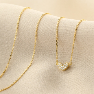 Colier argint 2Your Heart gold