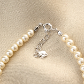 Sterling Silver Bracelet M Just Classy Touch Pearls