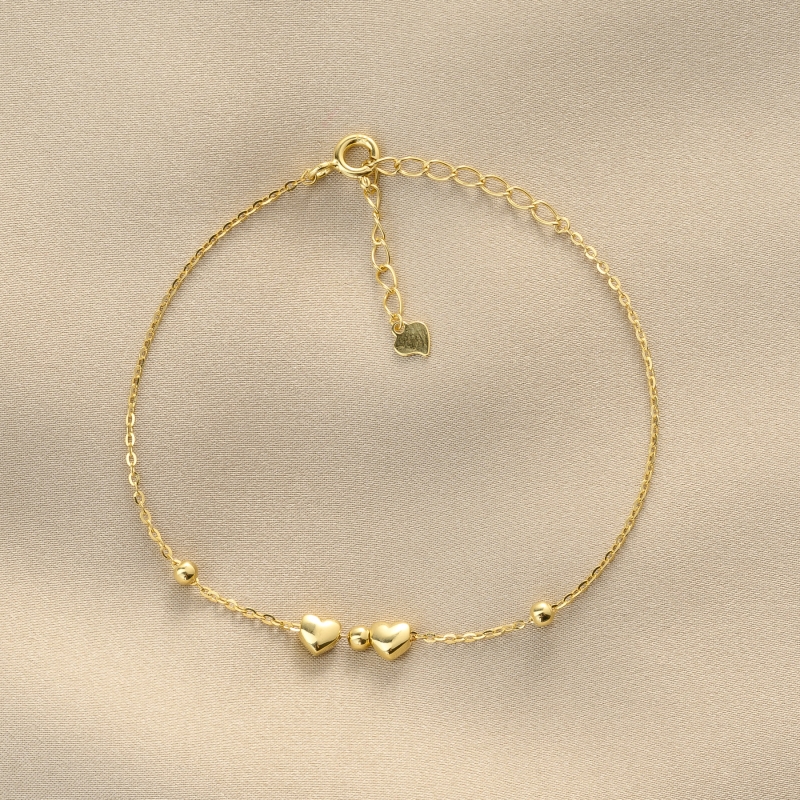 Sterling Silver Bracelet 2Gold. Me & You.