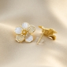 Sterling Silver Earrings Golden Blossom