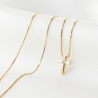 14K Gold Necklace 14K with diamond Believe In