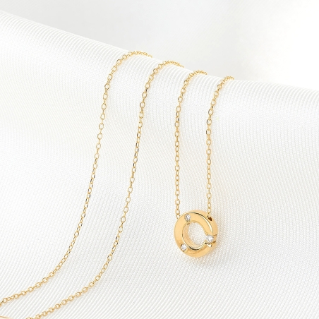 14K Gold Necklace 14K with diamonds Things I Belive In