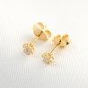 Cercei aur 14K cu diamante BloomLight