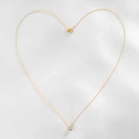 Colier aur 14K cu diamante For Me, Forvever