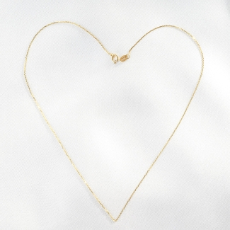 Forzatina 14 K Gold Forzatina Chain, 42 cm