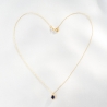 14K Gold Necklace 14K Delicate Drop Sapphire
