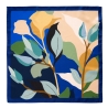 Silk Scarf S twill Reve Floral blue cobalt